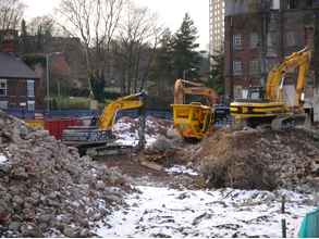 Crusher and excavators on hire
